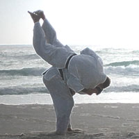 Seoinage -- Judo on the beach