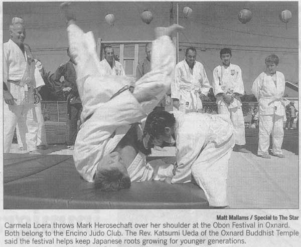 seoi nage at Obon Festival